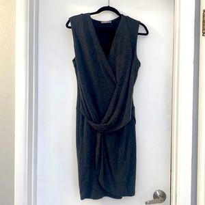 Midi wrap dress perfect for the office or a winter night out!